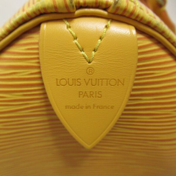 2118900031142 12 LOUIS VUITTON Speedy 25 Handbag Epi Bag Yellow