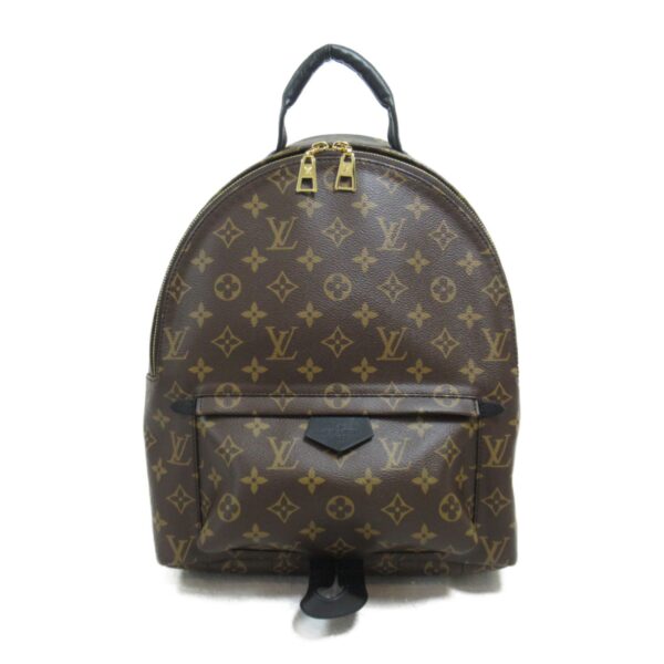 2118900035423 2 Louis Vuitton Palm Springs Backpack MM Monogram Black