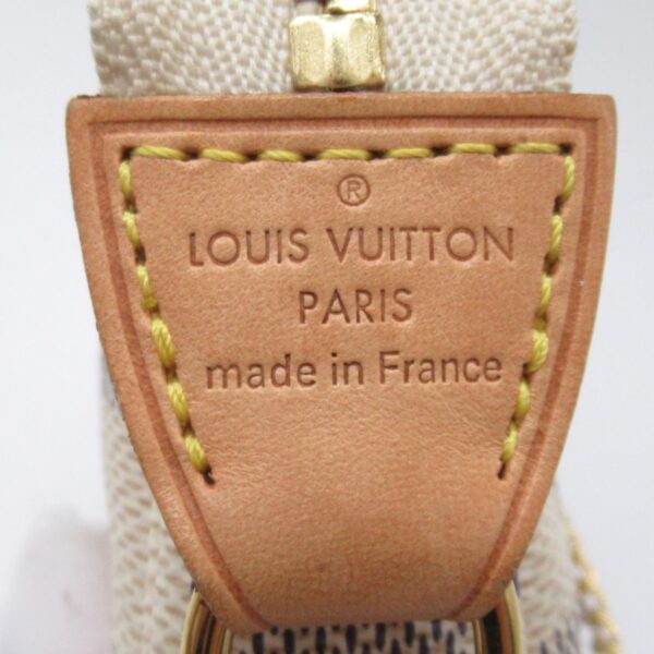 2118900035966 10 Louis Vuitton Mini Pochette Accessory Pouch Damier Azur White