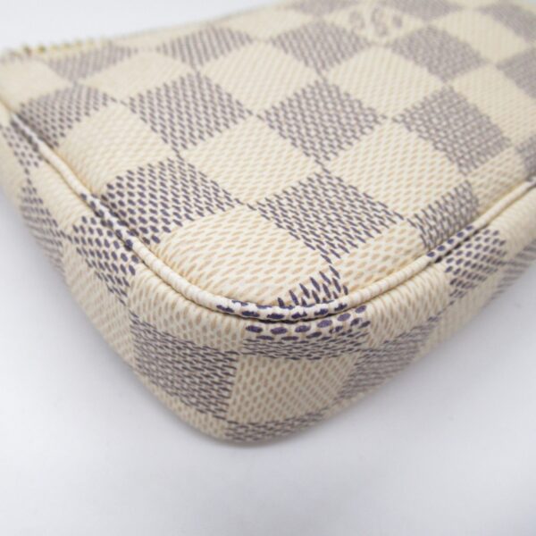 2118900035966 8 Louis Vuitton Mini Pochette Accessory Pouch Damier Azur White