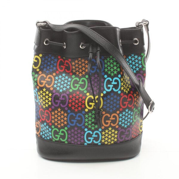 2118900038080 1 Gucci Gg Psychedelic Shoulder Bag Black