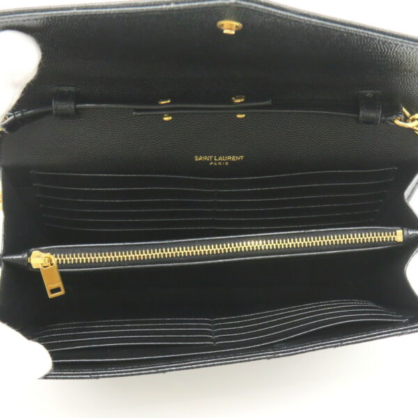 2119900008783 7 Yves Saint Laurent Cassandra Chain Wallet Shoulder Bag Black