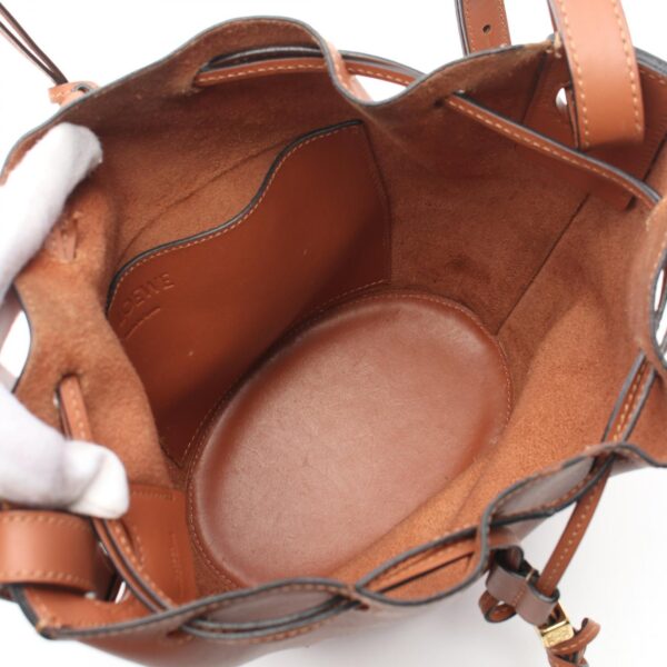 2120100003171 3 Loewe Balloon Small Leather Shoulder Bag Brown