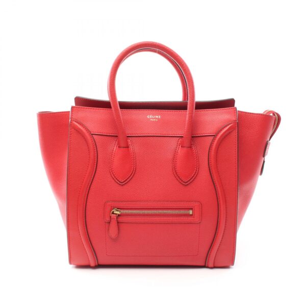 2120700023050 1 Celine Luggage Mini Leather Shopper Handbag Red