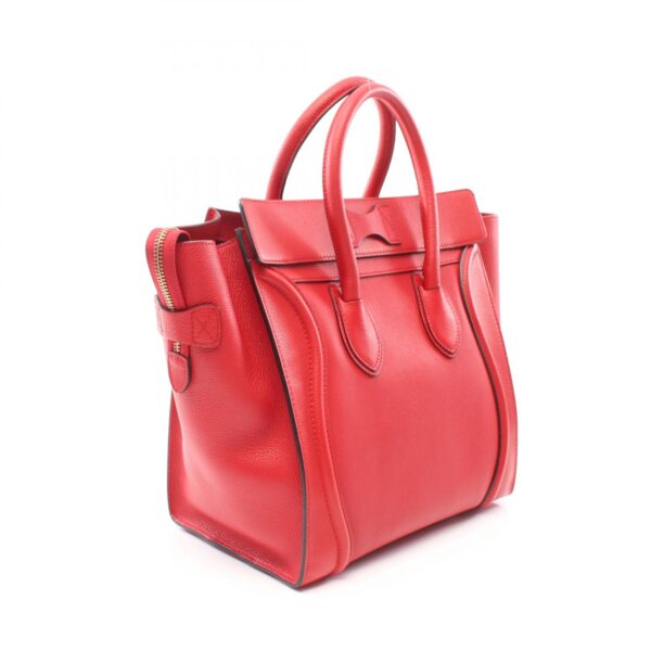 2120700023050 2 Celine Luggage Mini Leather Shopper Handbag Red