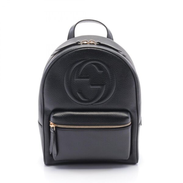 2120700023272 1 Gucci Soho Interlocking G Rucksack Bag Black