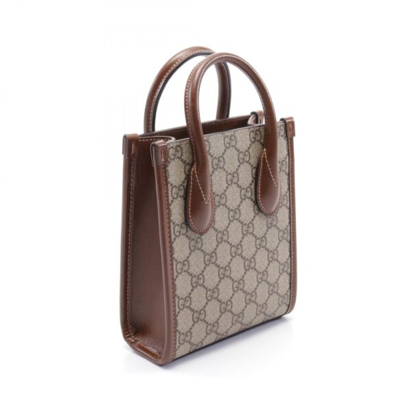 2120700023388 2 Gucci Mini Tote Bag Gg Supreme Brown