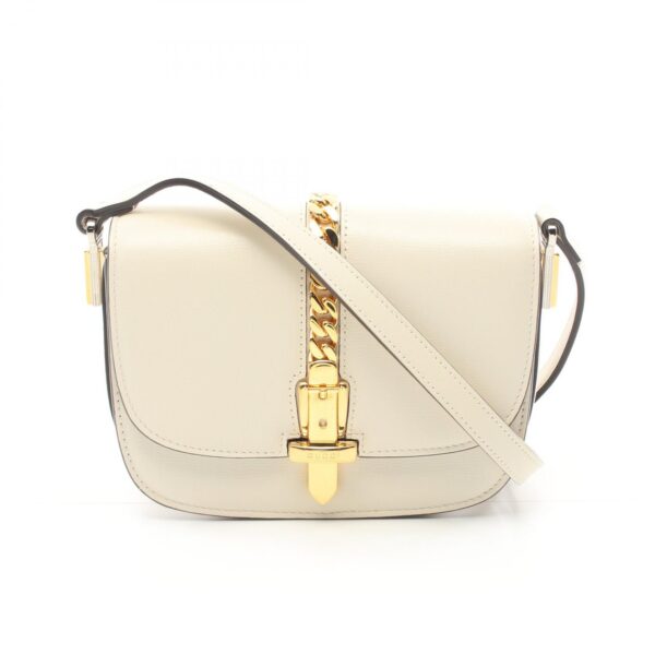 2120700025214 1 Gucci Sylvie 1969 Shoulder Bag White