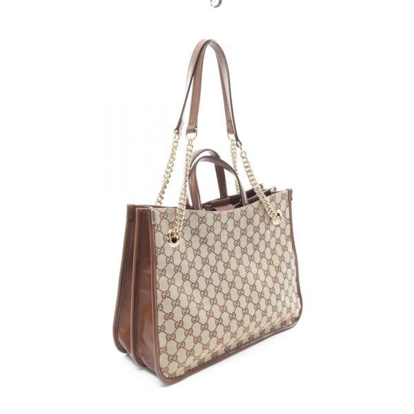 2120700030812 2 Gucci Horsebit Gg Tote Bag Beige Brown