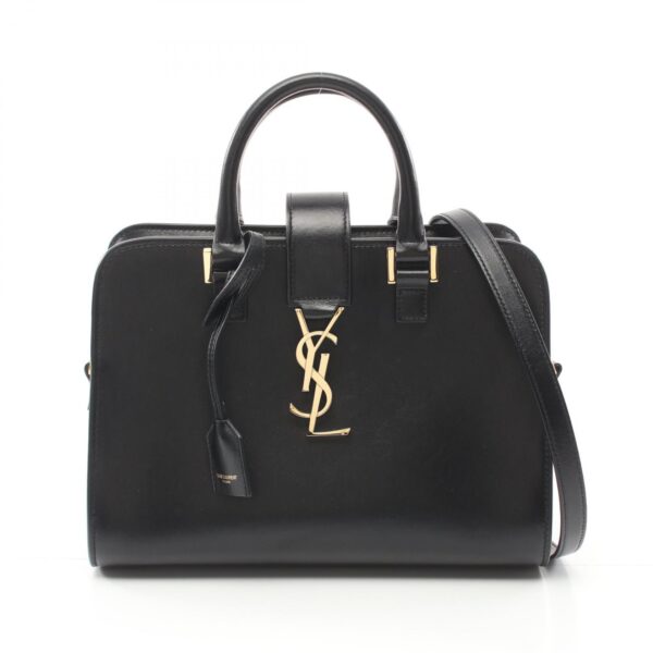 2120700033059 1 Yves Saint Laurent Ysl Line Baby Monogram Handbag Black