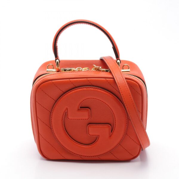 2120700037903 1 Gucci Blondie Top Handle Handbag Orange