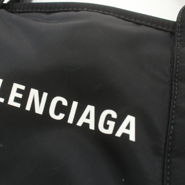 2120700042853 5 Balenciaga Blue Hippo XS Handbag Nylon Black