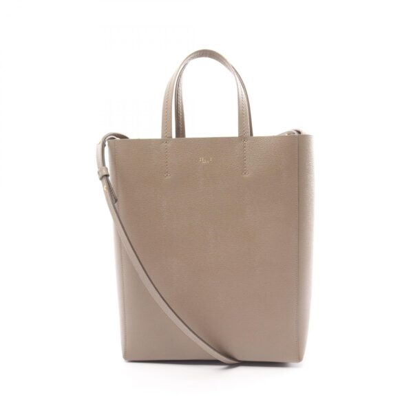 2120700056690 1 Celine Vertical Small Hippo Leather Tote Bag Beige