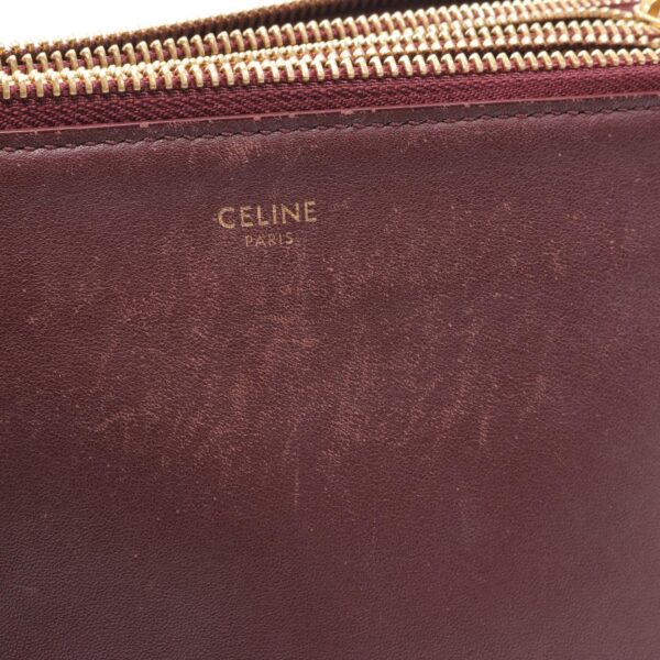 2120700070856 5 Celine Trio Small Leather Shoulder Bag Bordeaux