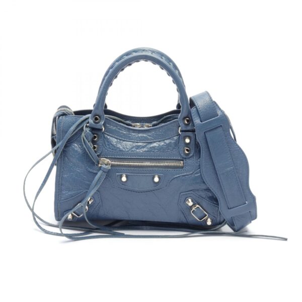 2120700073277 1 Balenciaga Mini City Handbag Blue