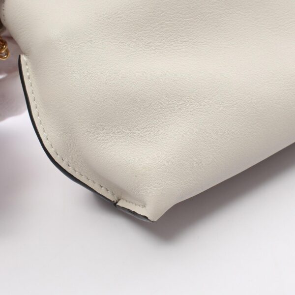 2120700074960 10 Loewe Flamenco Nano Leather Shoulder Bag White