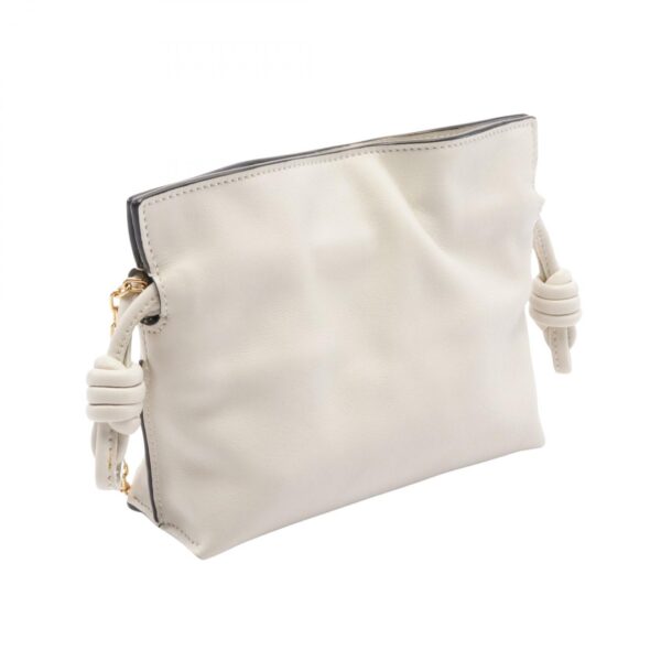 2120700074960 2 Loewe Flamenco Nano Leather Shoulder Bag White