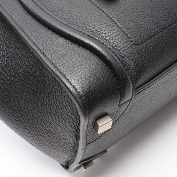 2120700076537 9 Celine Micro Luggage Leather Handbag Black