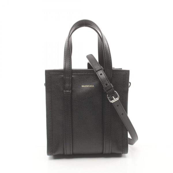 2120700077398 1 Balenciaga Bazar Shopper XXS Handbag Black