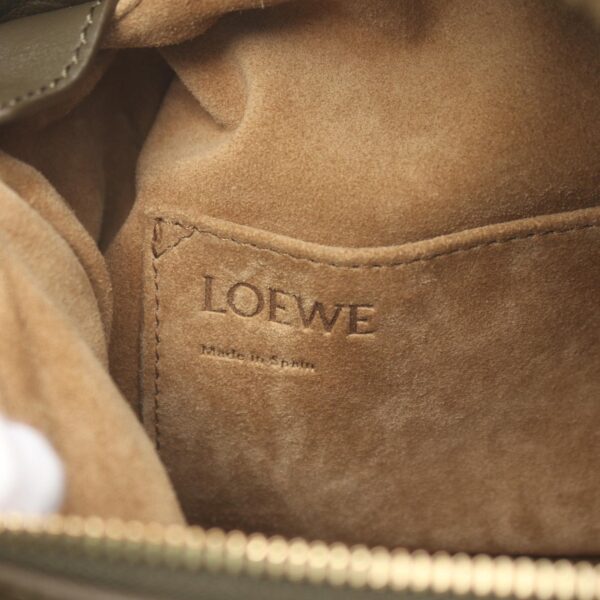 2120700083993 4 Loewe Puzzle Small Shearling Handbag Khaki