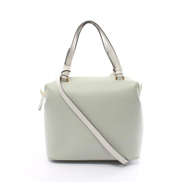 2120700088820 1 Celine Small Soft Cube Leather Shoulder Bag Green White