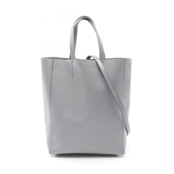 2120700132301 1 Celine Vertical Small Hippo Leather Tote Bag Gray