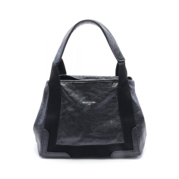 2120700132608 1 Balenciaga Blue Cabas S Tote Bag Black