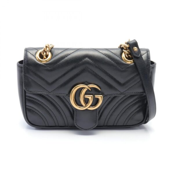 2120700136781 1 Gucci Gg Marmont Shoulder Bag Black