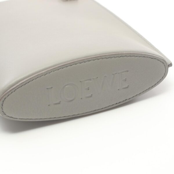 2120700137818 5 Loewe Dice Pocket Leather Shoulder Bag Gray