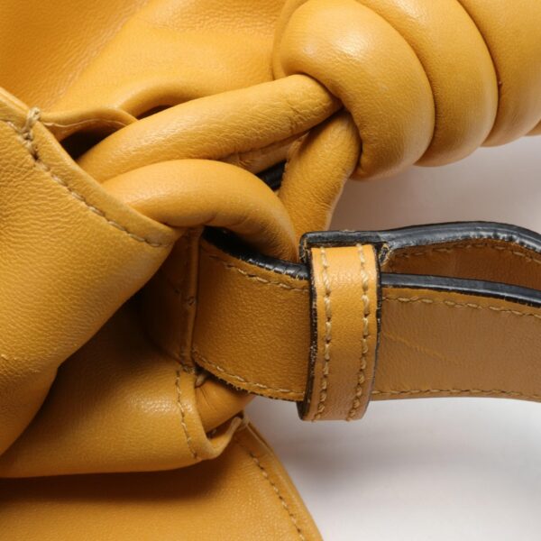 2120700137849 7 Loewe Flamenco Knot Leather Shoulder Bag Yellow