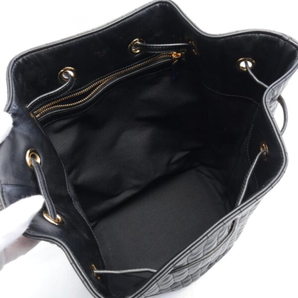 2120700138181 3 Celine C Charm Leather Shoulder Bag Black