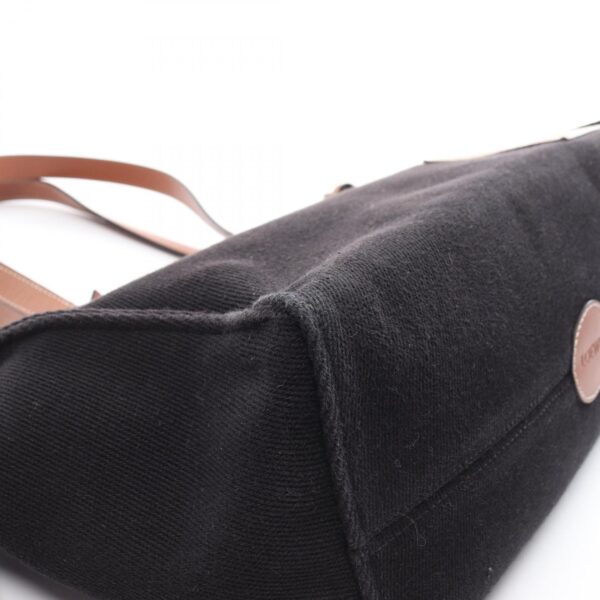 2120700138372 6 Loewe Cushion Small Canvas Leather Tote Bag Black Brown