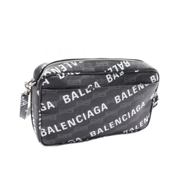 2120700141419 2 Balenciaga BB Monogram Signature Camera Bag Black White Black