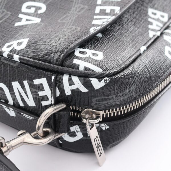 2120700141419 5 Balenciaga BB Monogram Signature Camera Bag Black White Black