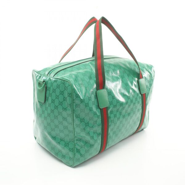 2120700141440 2 Gucci Gg Supreme Web Stripe Bag Green