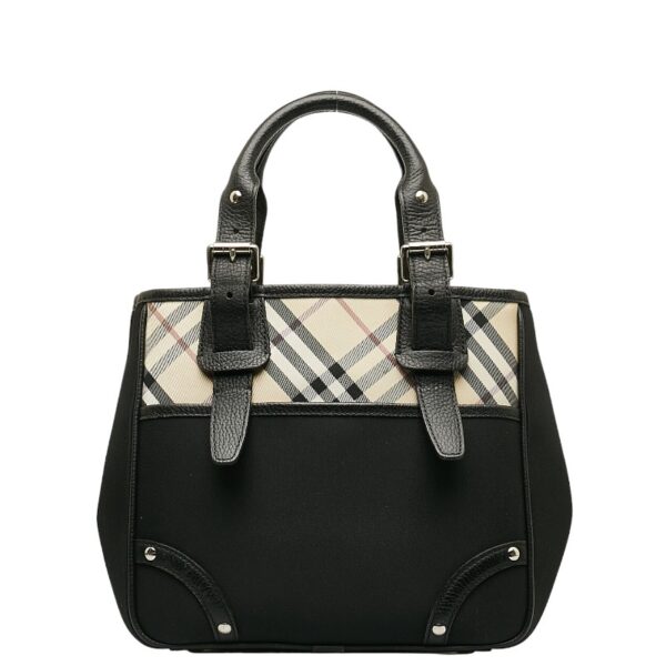 214 39351 1 Burberry Nova Check Tote Bag Black