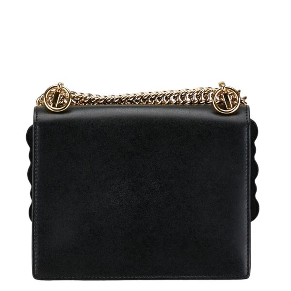 214 61382 3 Fendi Mini Canai Chain Shoulder Bag Black