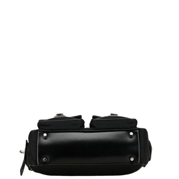 214 61383 4 Prada Tessuto Nylon Handbag Black