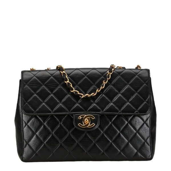 214 61384 1 Chanel Cocomark Matelasse Chain Shoulder Bag Black