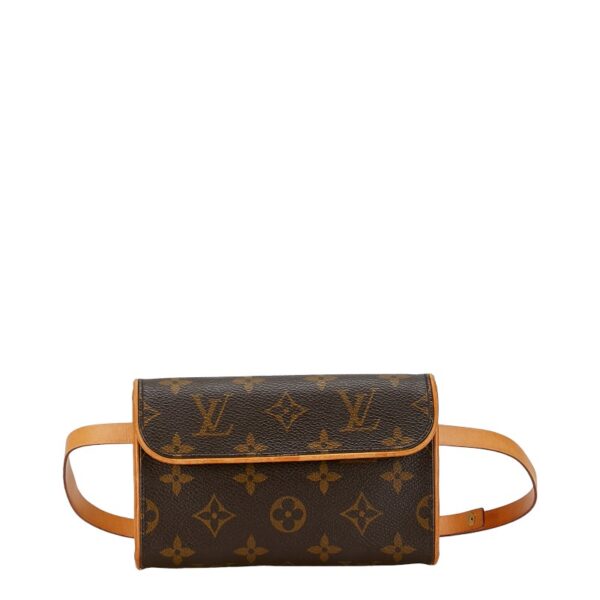 214 61388 1 Louis Vuitton Monogram Pochette Florentine Waist Bag Brown