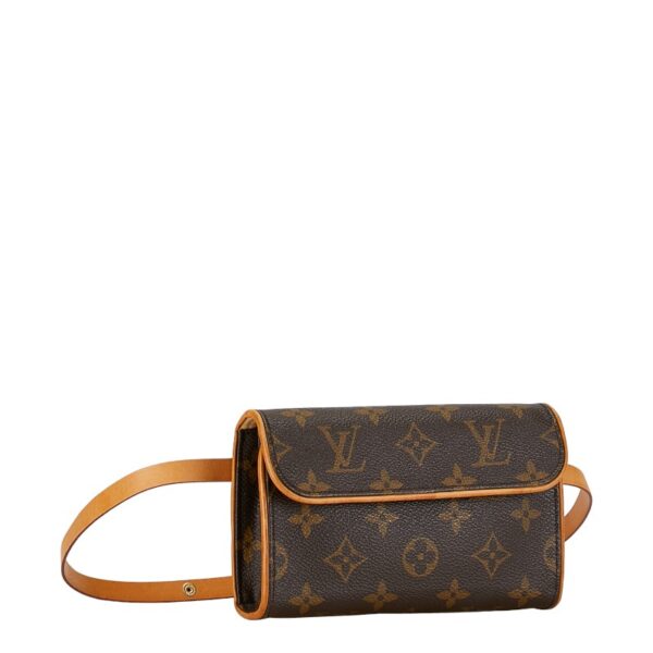 214 61388 2 Louis Vuitton Monogram Pochette Florentine Waist Bag Brown