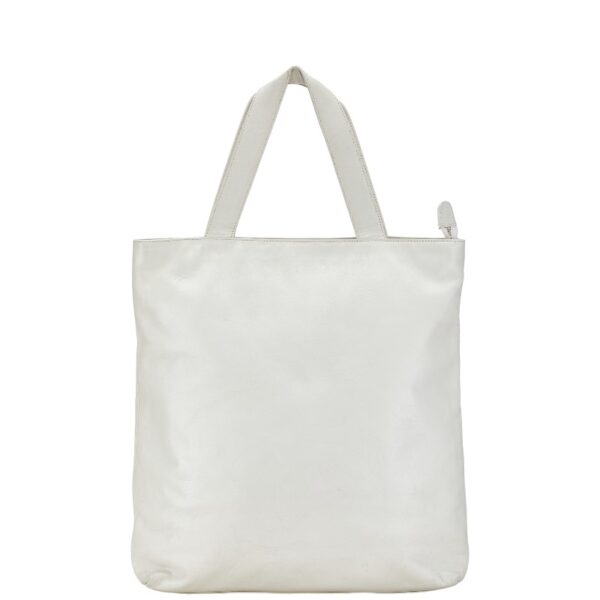 214 61390 1 Chanel Cocomark Handbag Tote Bag White