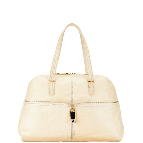 214 61995 1 Fendi Zucca Tote Bag Beige