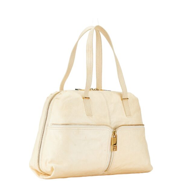 214 61995 2 Fendi Zucca Tote Bag Beige