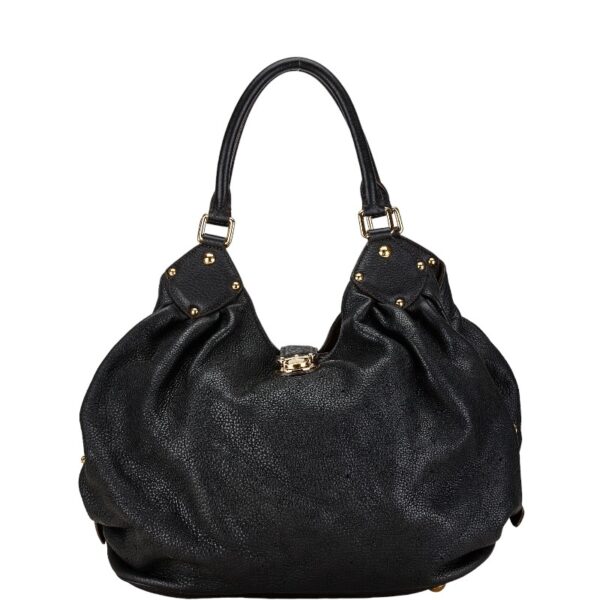 214 64280 1 Louis Vuitton Monogram Mahina L Tote Bag Noir