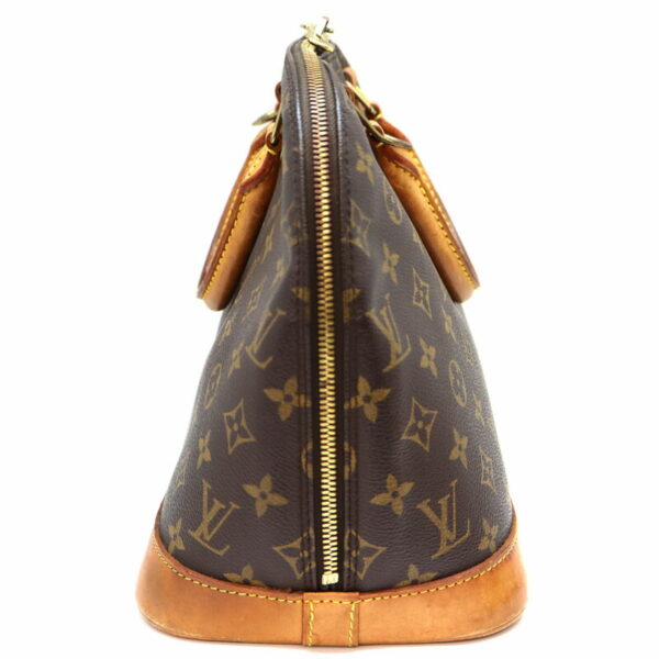 2144 4 Louis Vuitton Alma Handbag Monogram Canvas Brown