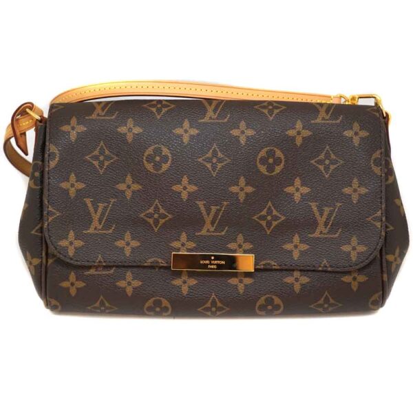 2180 1 Louis Vuitton Favorite PM Clutch Bag Monogram Canvas Brown