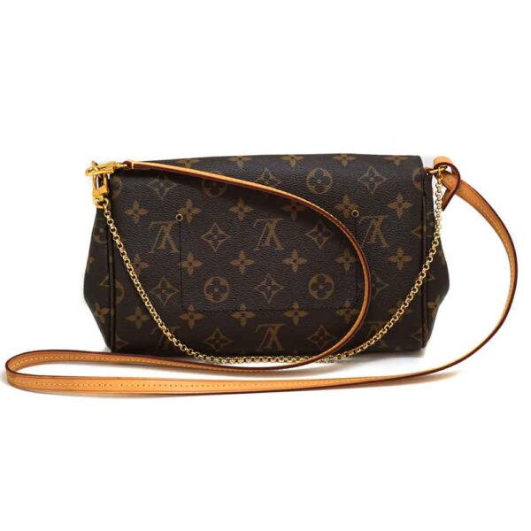 2180 2 Louis Vuitton Favorite PM Clutch Bag Monogram Canvas Brown