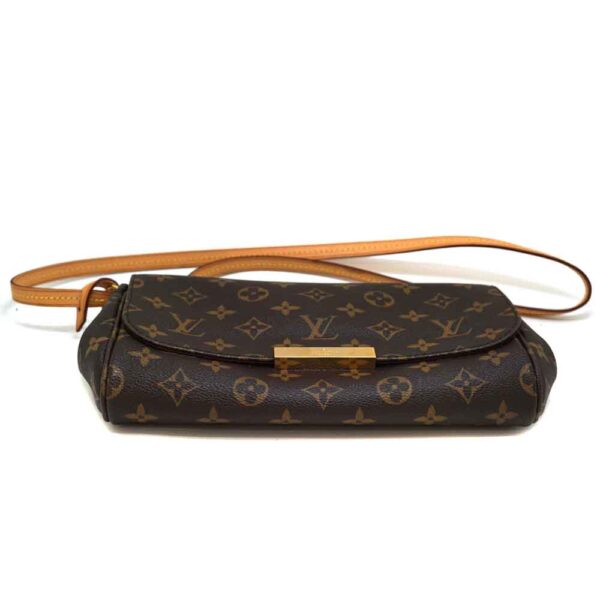 2180 5 Louis Vuitton Favorite PM Clutch Bag Monogram Canvas Brown