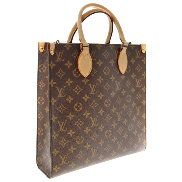 22 1134 Louis Vuitton Sac Plat PM Handbag Monogram Canvas Brown